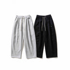 Unisex Wide Relaxed Jogging Pants made of French Terry with high elastic waistband and drawstring Fashion Glam