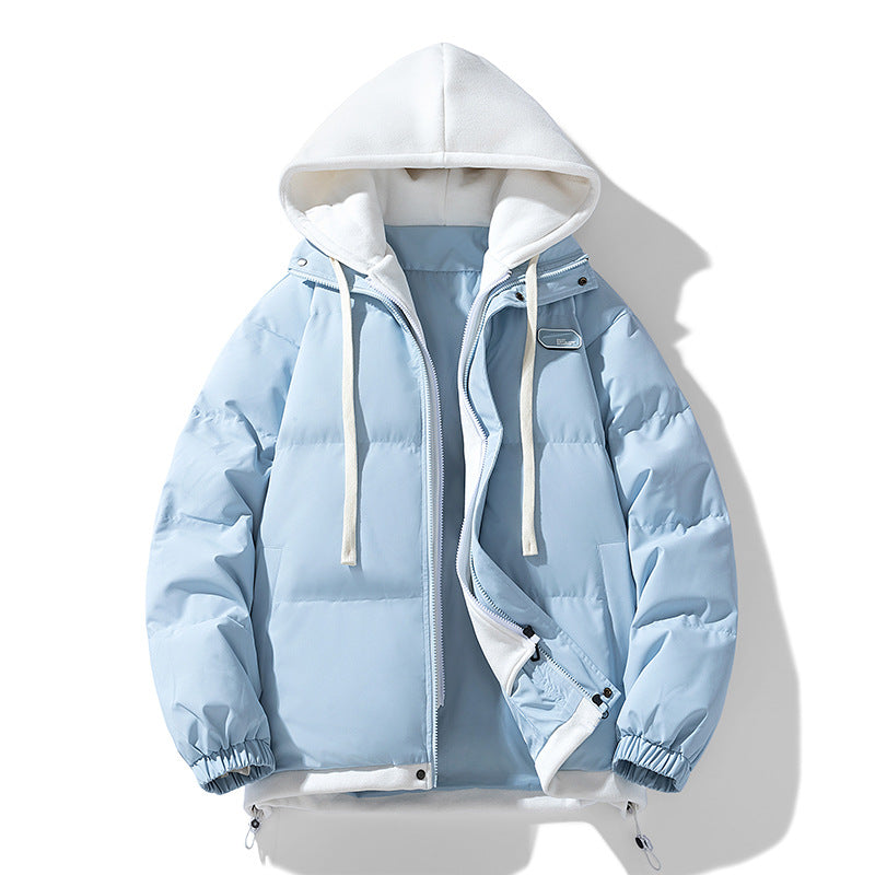 Women's quilted hooded jacket with soft teddy fleece lining, adjustable hem, and elastic cuffs Fashion Glam