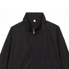 Women's lightweight adjustable windbreaker with stand-up collar, drawstring and tulle trim Fashion Glam