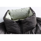 Unisex Padded Oversized Quilted Jacket with Light Thermal Padding and Stand-up Collar Fashion Glam