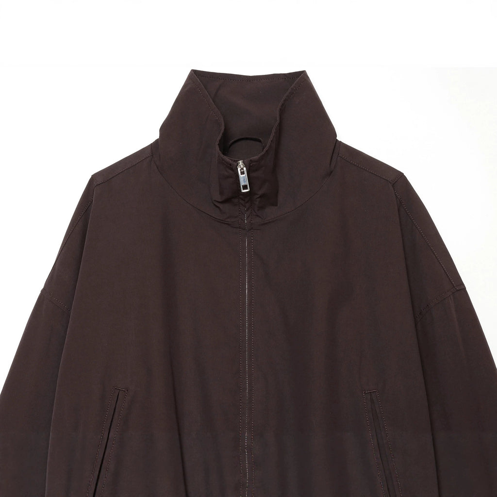 Women’s utilitarian short jacket with zipper and shirt collar Fashion Glam