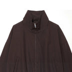Women’s utilitarian short jacket with zipper and shirt collar Fashion Glam