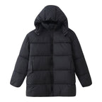 Women's Oversize Padded Coat with Hood and Quilted Thermal Filling Fashion Glam