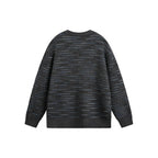 Unisex fine-knit sweater with structured striped look and round neck Fashion Glam