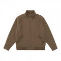 Men's Lightweight Blouson Jacket in Bomber Style with Stand-Up Collar and Concealed Zipper Fashion Glam