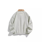 Men's Oversized Blouson with Cord Collar, Snap Button Closure, and Flap Pockets Fashion Glam