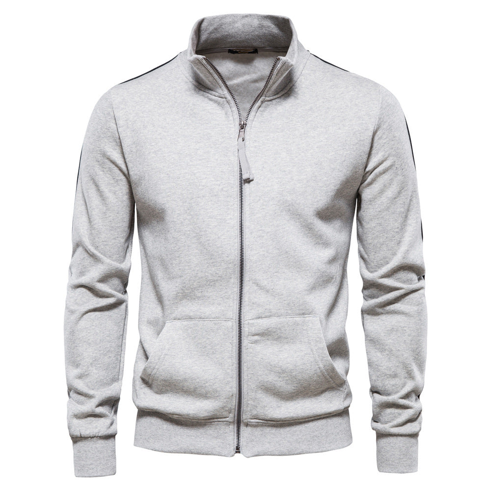 Men's sweatshirt jacket with high collar and full zip Fashion Glam