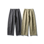 Men's Wide Utility Pants in Workwear Look with Knee Patches and Straight Leg Fashion Glam
