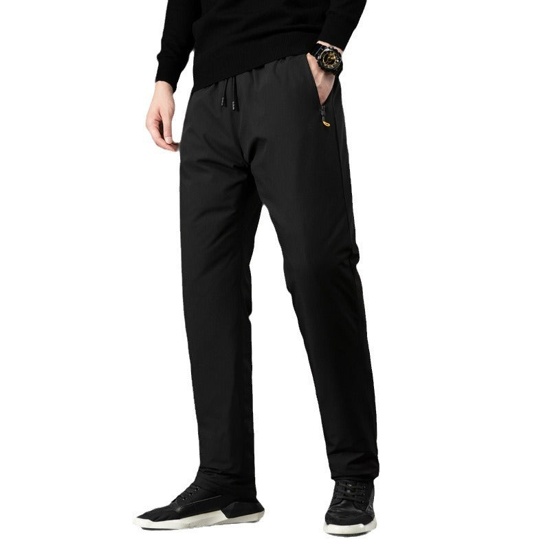 Men's Technical Jogging Pants with High Comfort Waistband, Tapered Cut and Stretch Fabric Fashion Glam