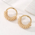 Women's Hanging Earrings with Artistic Spiral Structure Fashion Glam