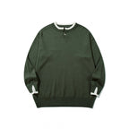 Unisex Oversize Fine Knit Sweater with Henley Button Placket and Slit Cuffs Fashion Glam