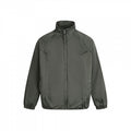 Men's Minimalist Nylon Bomber Jacket with Stand Collar, Raglan Sleeves and Gathered Hem Fashion Glam