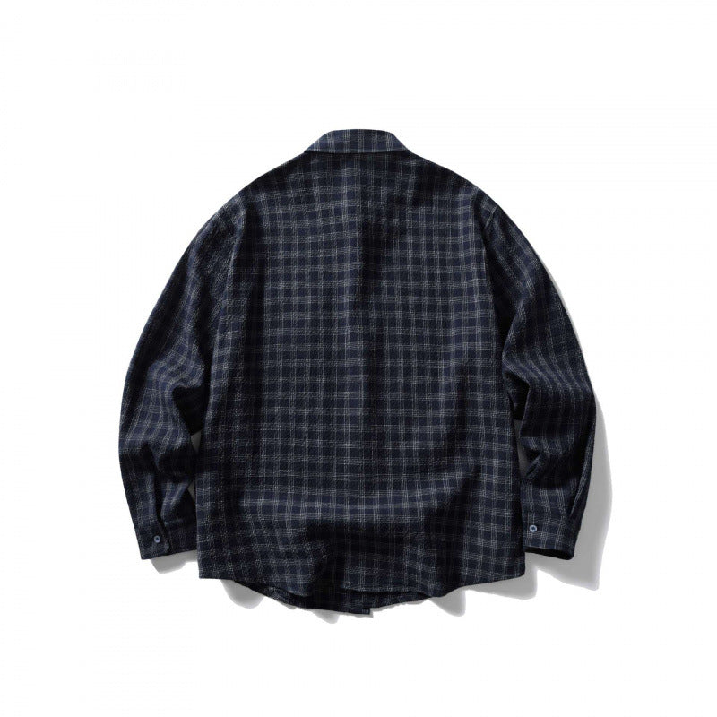 Unisex Oversize-Casual Check Shirt made of soft flannel with patch chest pocket Fashion Glam