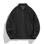 Men's Lightweight Windproof Bomber Jacket with Zipper, Ribbed Cuffs and Concealed Side Pockets Fashion Glam