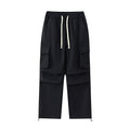 Men's cargo pants with elastic waistband, layered detail and zip hem Fashion Glam