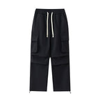 Men's cargo pants with elastic waistband, layered detail and zip hem Fashion Glam