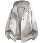 Men's technical hooded softshell jacket with adjustable hood and utility pockets Fashion Glam