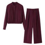 Women High-Waisted Palazzo Pants with Pleats and Wide Leg Fashion Glam