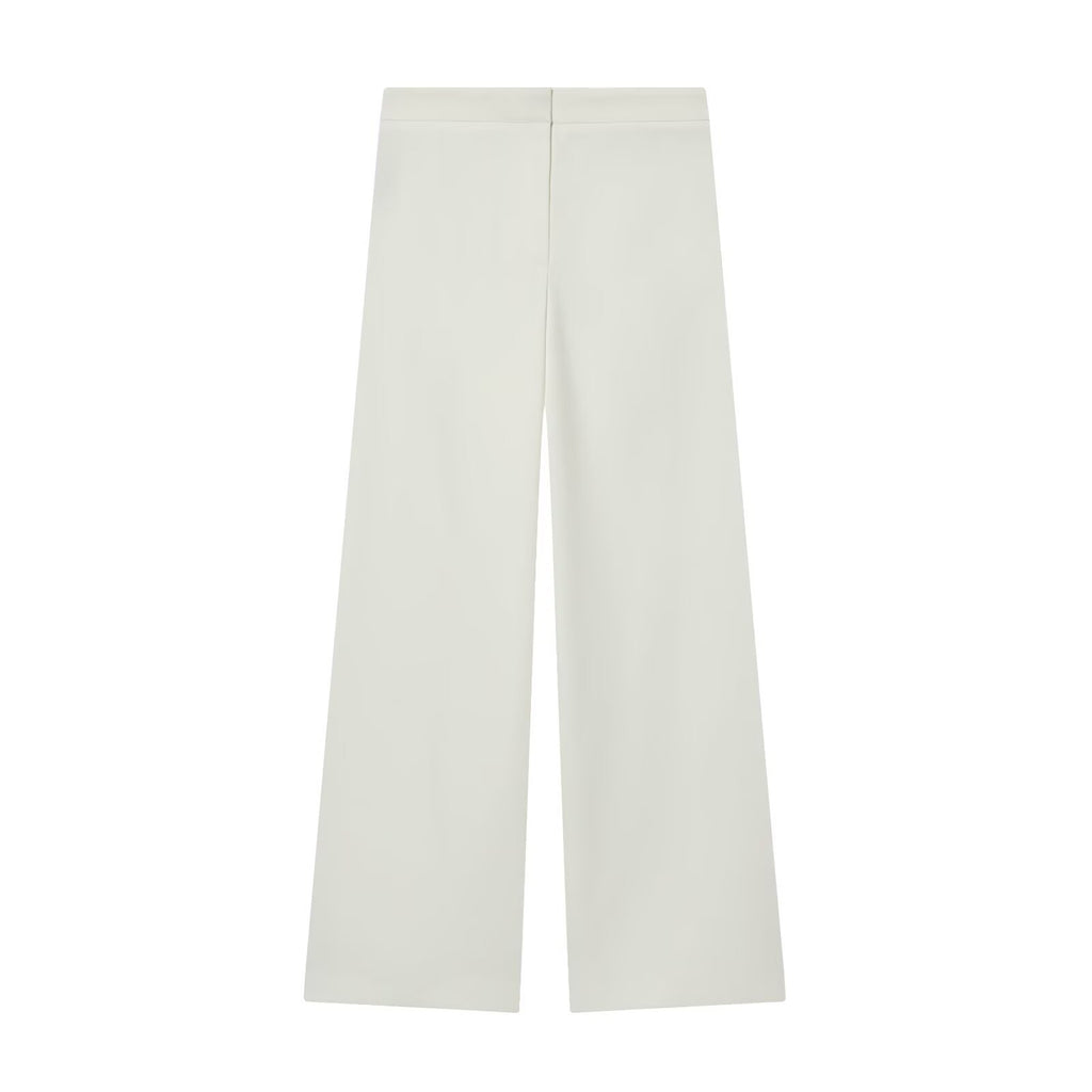Women High-Waisted Palazzo Pants with Wide Leg and Smooth Waistband Fashion Glam