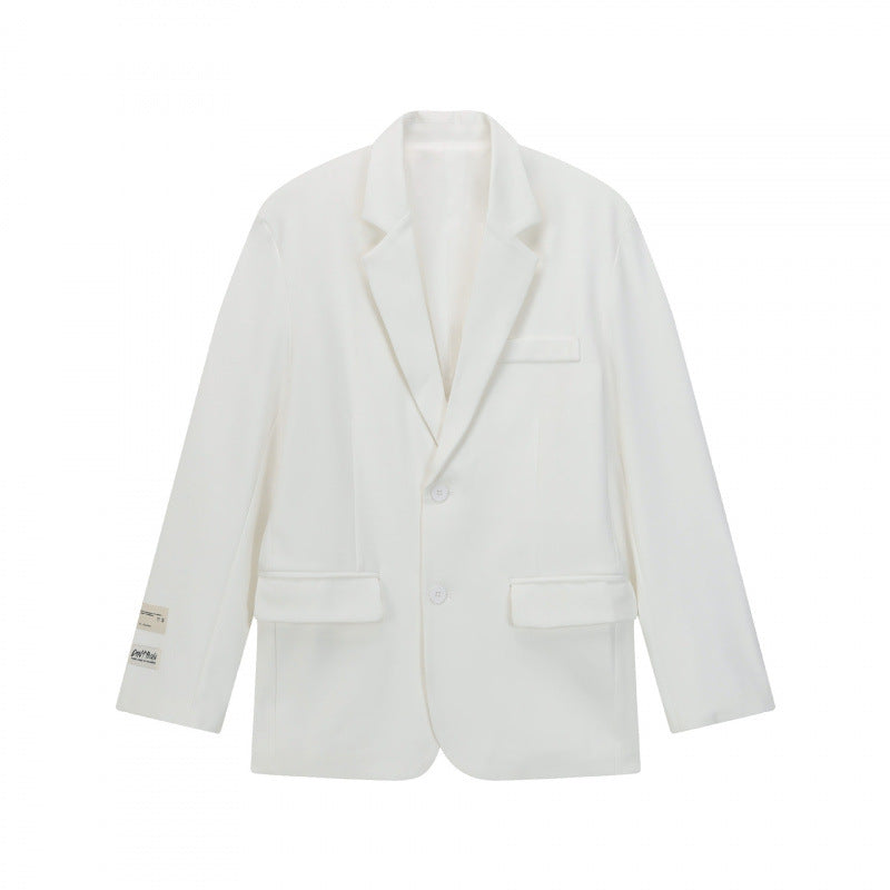 Unisex Boxy Oversized Blazer with Notch Lapel and Flap Pockets Fashion Glam