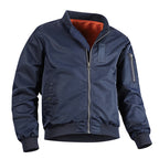 Men's Lightweight Flight Bomber Jacket with Water-Repellent Shell and Contrast Lining Fashion Glam