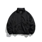 Unisex Lightweight Nylon Bomber Jacket with Stand-Up Collar, Full Zip and Elastic Hem Fashion Glam