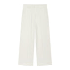 Women High-waisted wide Culotte pants with crease and pleats Fashion Glam