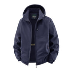 Men's Windproof Softshell Thermal Jacket with Fleece Lining and Hood Fashion Glam