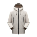 Men's Minimalistic technical three-layer softshell jacket with sealed seams and waterproof front zipper Fashion Glam