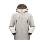 Men's Minimalistic technical three-layer softshell jacket with sealed seams and waterproof front zipper Fashion Glam