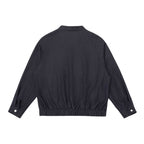 Unisex short jacket in overshirt style with standing collar, zipper, and elastic hem Fashion Glam