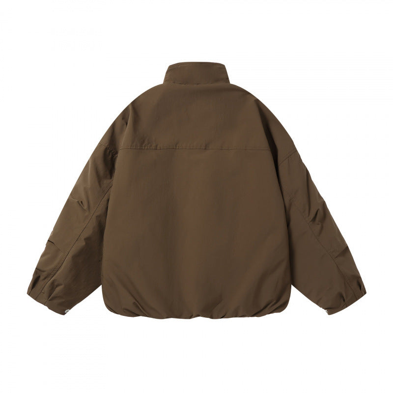 Unisex Lightweight technical blouson with stand-up collar, full-length zipper and drawstring hem Fashion Glam