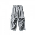 Unisex Wide Utility Cargo Pants in Relaxed Fit with Knee Darts and Elastic Hem Fashion Glam
