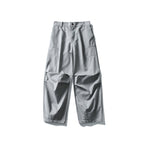 Unisex Wide Utility Cargo Pants in Relaxed Fit with Knee Darts and Elastic Hem Fashion Glam