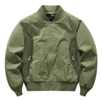Men's Technical Bomber Jacket with Windproof Shell, Ribbed Cuffs and Zipper Pockets Fashion Glam