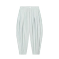 Women's High-Waisted Pleated Harem Pants with Tucks and Tapered Leg Fashion Glam