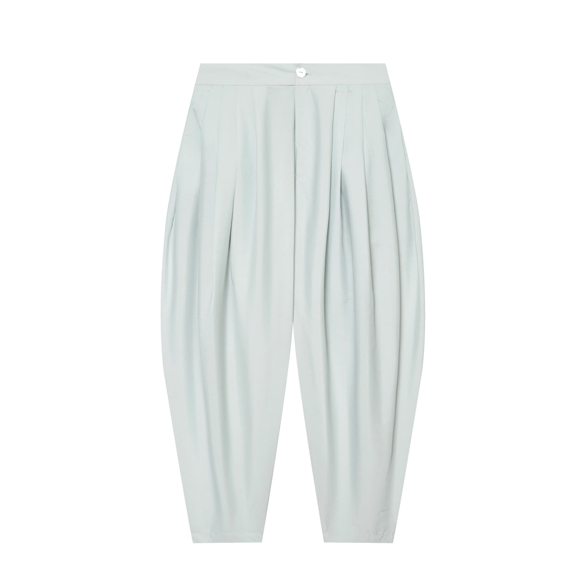 Women's High-Waisted Pleated Harem Pants with Tucks and Tapered Leg Fashion Glam