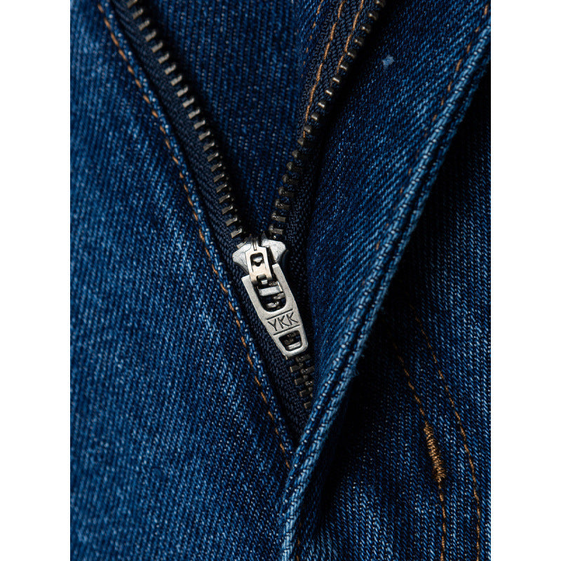 Women's Wide Denim Jeans with High Waist, Straight Leg and Five Pocket Design Fashion Glam