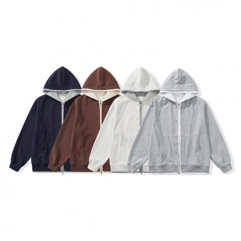 Unisex Oversize Hoodie with Double Closure, Fleece Lining and Kangaroo Pockets Fashion Glam
