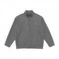 Unisex Boxy Knit Cardigan with Stand-Up Collar and Full Button Placket Fashion Glam