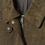 Women's short jacket in field style made of suede look with XXL pockets Fashion Glam