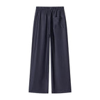 Women's wide Palazzo pants with elastic waistband and drawstring Fashion Glam