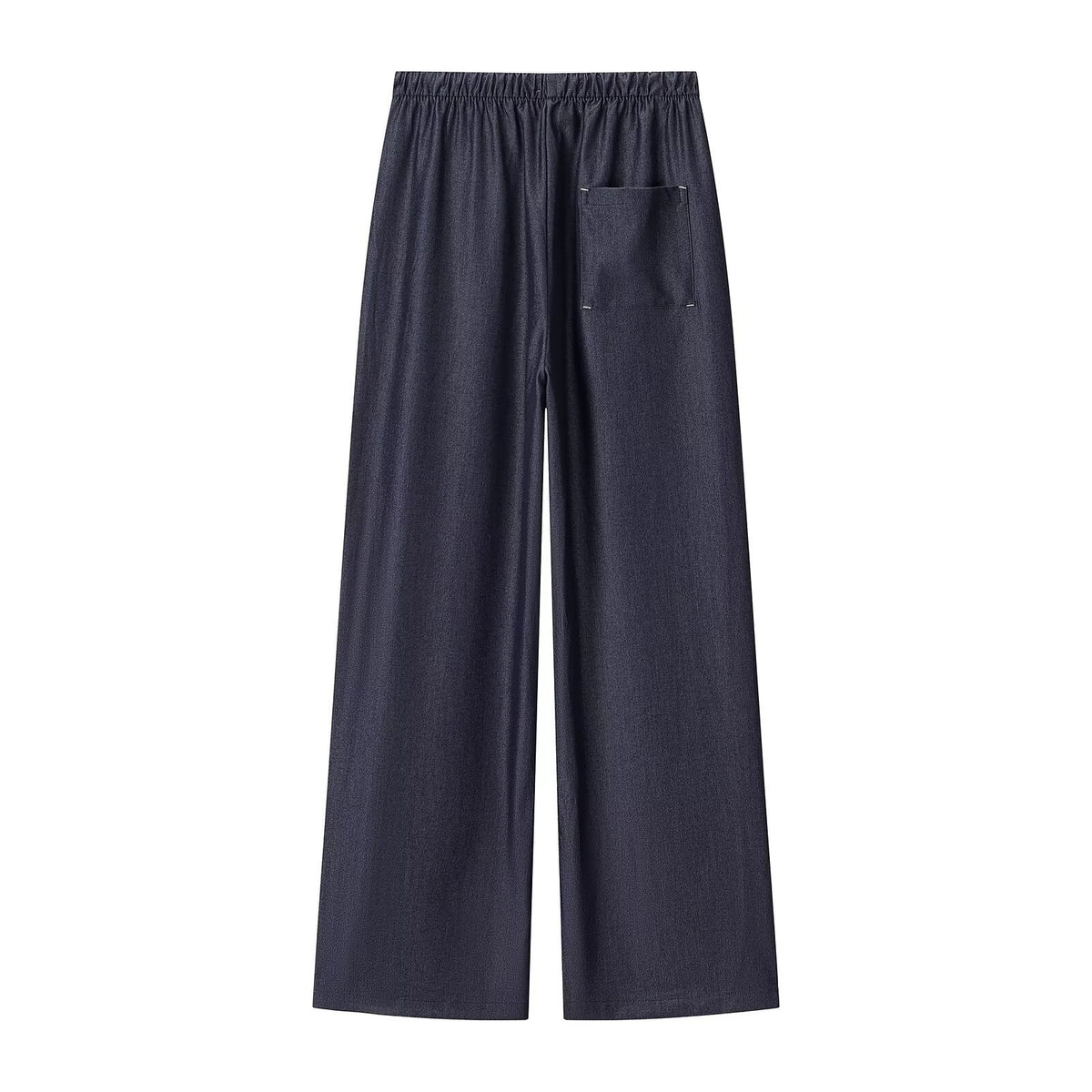 Women's wide Palazzo pants with elastic waistband and drawstring Fashion Glam