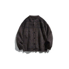 Women's Chunky Knit Oversized Cardigan in Mohair Look with Round Neckline and Button Placket Fashion Glam