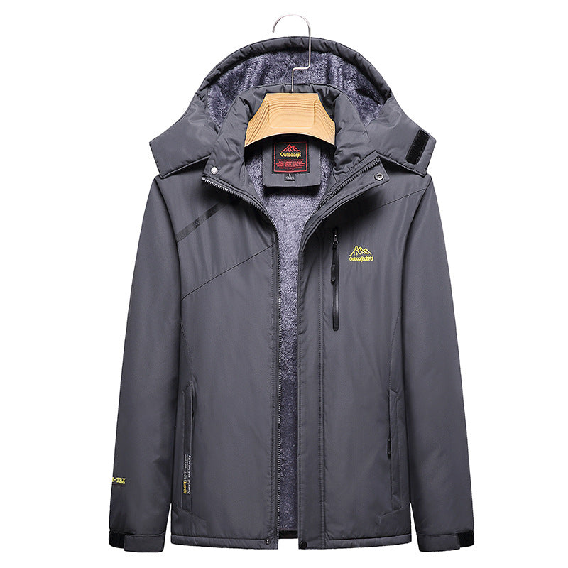 Women's Quilted Winter Jacket with Fleece Lining, Removable Hood, and Waterproof Softshell Outer Layer Fashion Glam