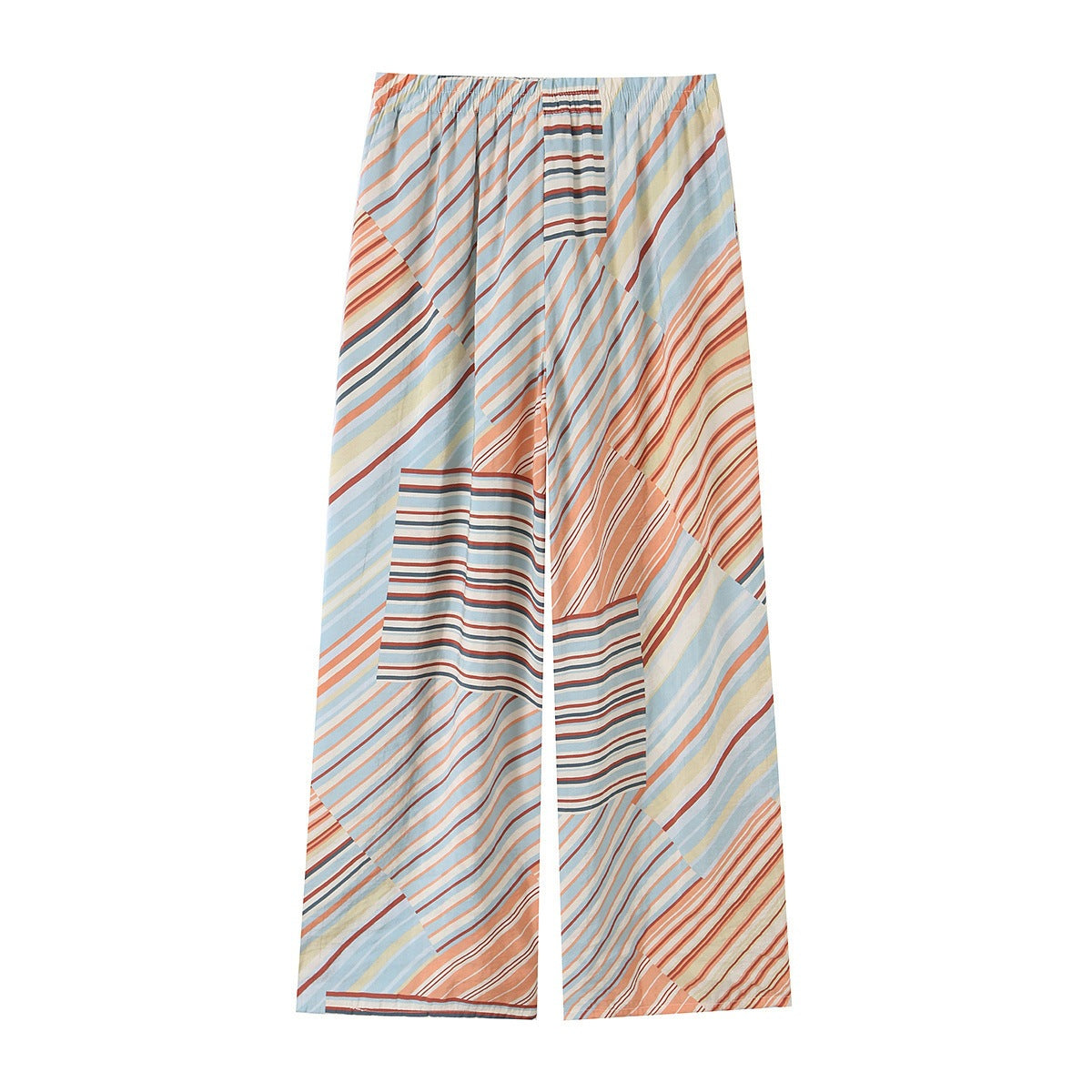 Women’s Wide Linen Trousers with Drawstring and Patch Pockets Fashion Glam