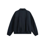 Unisex Boxy Overshirt Jacket with full-length zipper, elastic hem, and chest zipper pocket Fashion Glam