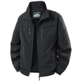 Men's Lightweight Functional Jacket with Mesh Lining and Multiple Zipper Pockets Fashion Glam