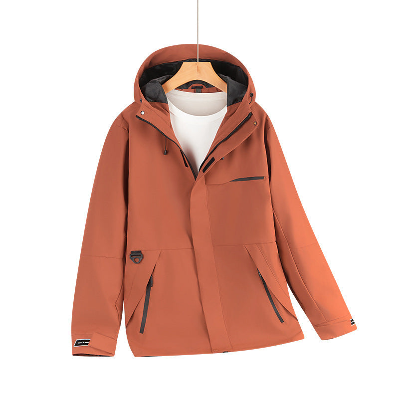 Men's Water-Repellent Softshell Hoodie Jacket with Concealed Zippers and Urban Cut Fashion Glam
