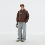 Unisex Oversize Hoodie made of cotton blend with kangaroo pocket and statement print Fashion Glam
